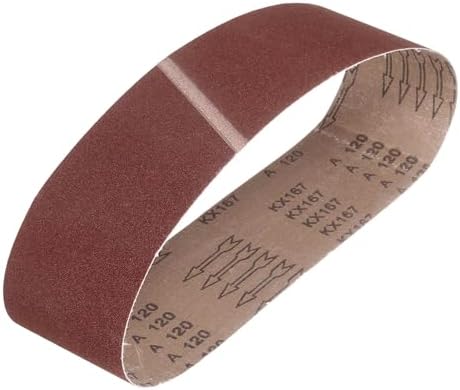 HARFINGTON 4 x 36 Inch Sanding Belts, 120 Grits Aluminum Oxide