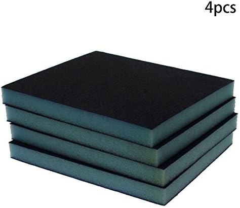 Utoolmart Sanding Sponge Sanding Blocks, 120 Grit Wet Dry Sandpaper Sponge, Washable and Reusable Sand Sponge Kit, for Kitchen Cookware Cleaning and Rust Removal of Rusted Metal, Blue, 4 Pcs