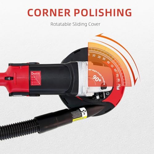 Universal Angle Grinder Dust Shroud for Concrete Grinding, Fits 4.5–5 & 7 Inch Grinders, Vacuum Dust Collection Cover (No Wheel) (7-inch Dust Shroud)