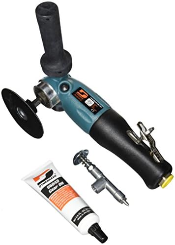 Dynabrade 52631 4" (102mm) Dia. Right Angle Disc Sander, 1.3 hp, 12000 rpm, Rotational Exhaust, 3/8"-24 Spindle Thread