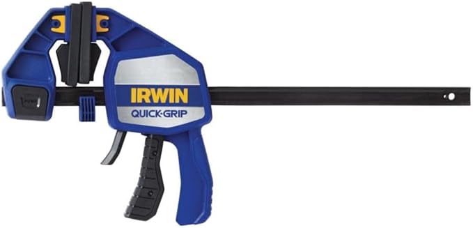 IRWIN QUICK-GRIP Bar Clamps for Woodworking, One-Handed, Heavy-Duty, 12" (1964712)
