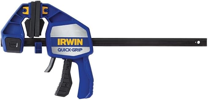 IRWIN QUICK-GRIP Bar Clamps for Woodworking, One-Handed, Heavy-Duty, 12" (1964712)