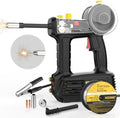 Hand Held MIG Welder Machine 110V, HIZONE 100A Flux Core Portable Welding Machine, Handheld Gasless Inverter Wire Feed Welding Equipment