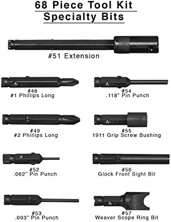 Lyman Master Gunsmith Multi Tool Kit Includes Hex Torx Flathead Phillips and Specialty Bits