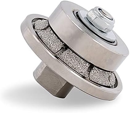 Diamond Hand Profiler B5,Half Bullnose Vaccum Brazed Profile Wheel Metal Cover Router Bit for Marble Granite D65 5/8-11