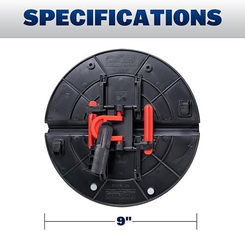 WAL-Board Tools Folding Radial Drywall Sander Kit, 9 Inch, 18 Sanding Discs