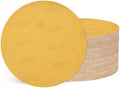 50Pcs Sanding Discs 5In 240Grit Hook and Loop Sandpapers Yellow