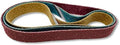 Red Label Abrasives 2 X 42 Inch Non Woven Surface Conditioning Sanding Belts for Knife Makers and Metal Fabricators - Coarse, Medium, and Fine Grits Sand Paper - 3 Pack Assortment
