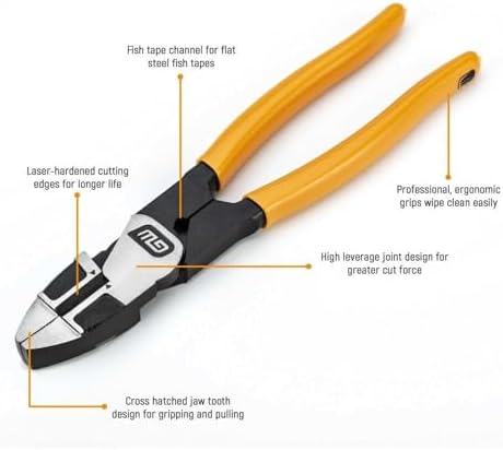GEARWRENCH 9.5 Inch Dipped Handle Linesman Plier - 82181-06