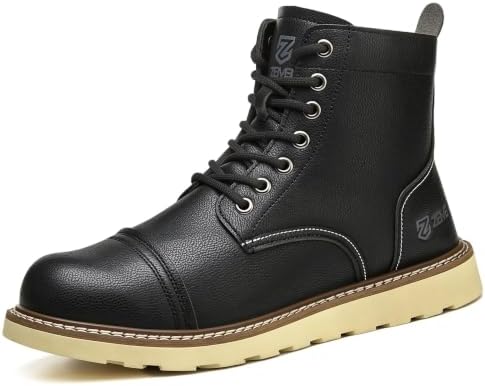 Steel Toe Boots for Men & Women,Slip On Work Boots for Construction
