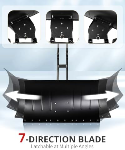 Outvita Snow Shovel with Wheels, 36" Wide 18" Long, Black