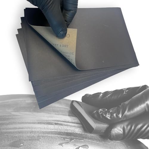 LiME LiNE Sanding Sheets 25 Pack, Automotive Grade Silicon Carbide Wet or Dry Sand Paper (2000 grit)