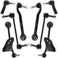 TRQ Front Steering & Suspension Kit Control Arm with Ball Joint Sway Bar