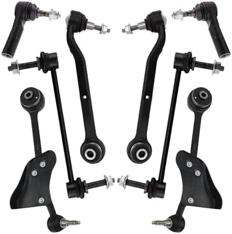 TRQ Front Steering & Suspension Kit Control Arm with Ball Joint Sway Bar
