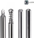 4Pcs Key Milling Cutter in Carbide Key Machine Dimple Keys Drill Bits for MUL-T-L Fit with Manual Key Cutting Machine