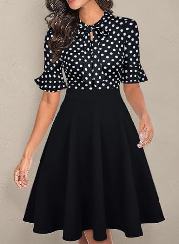 Women Summer Floral Ruffle Sleeve Wear to Work Church Wedding Guest Party Dresses