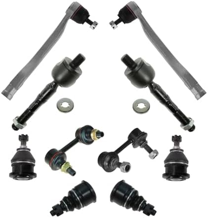 TRQ Front Steering & Suspension Kit Ball Joint Sway Bar Stabilizer Link Tie