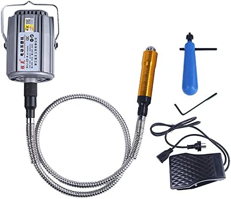 Electric Hanging Mill Flexshaft Rotary Hanging Motor Flexible Shaft Polishing Machine Burnishing Grinding Tool 6MM Chuck Grinder(Hanging Mill)