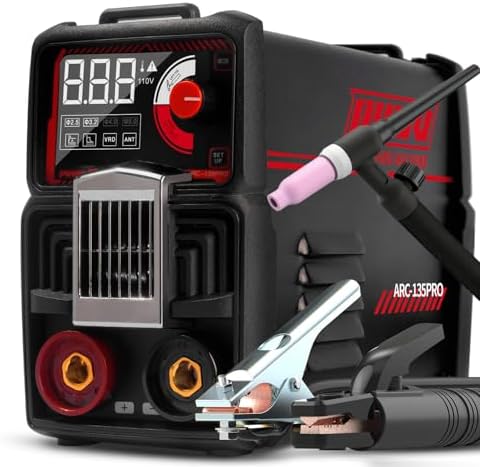 135A 110V 2-in-1 Stick Lift TIG Welder, Mini Portable Welding Machine