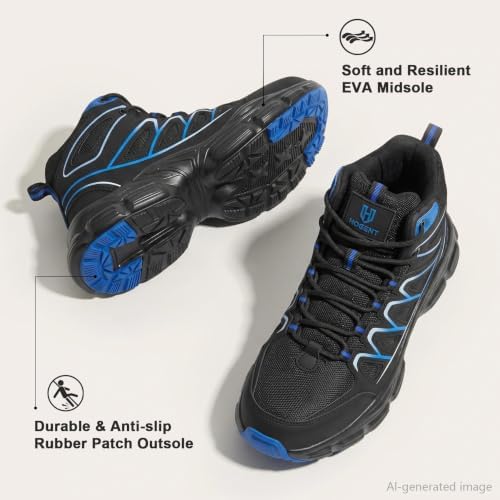 Hogent Steel Toe Shoes for Men Women - Non Slip & Lightweight Work Shoes