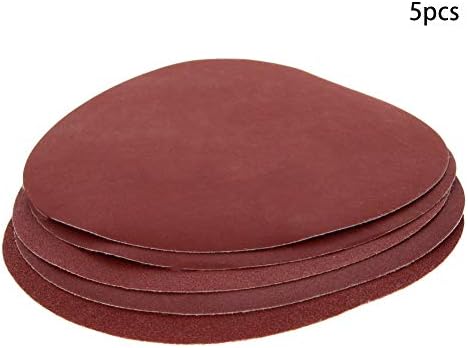 Utoolmart 8-inch Hook and Loop Sanding Discs, 5 Each of 80# 100# 120# 180# 240# 400# Aluminum Oxide Sandpaper, for Random Orbital Sander Wood Metal Auto Dry Polishing, 30 Pcs