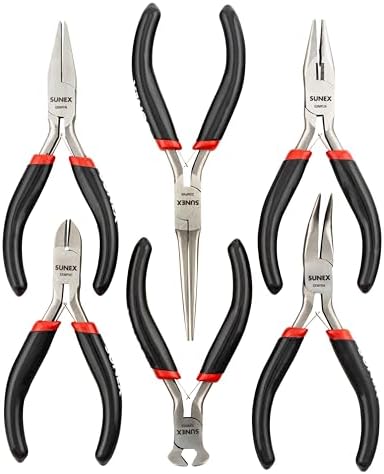 Sunex Tools - 6 PIECE MINI PLIERS SET IN STORAGE TRAY