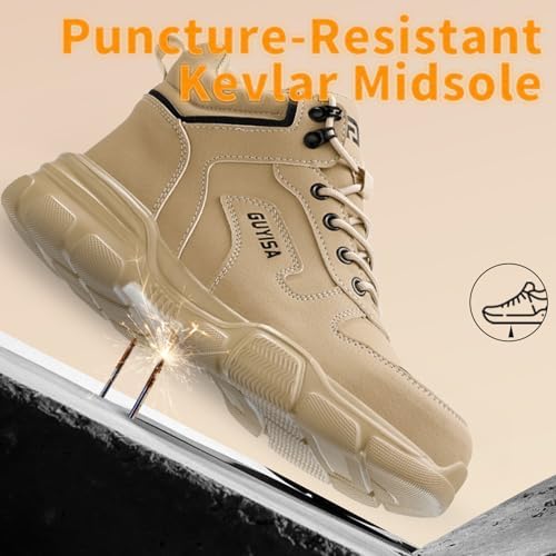 Steel Toe Shoes for Men Puncture Resistant Mens Safety Work Shoes