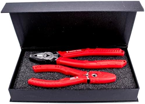 VAMPLIERS 2-PC Screw Extractor Pliers Gift Set 8" Linesman + 6.25" Pliers