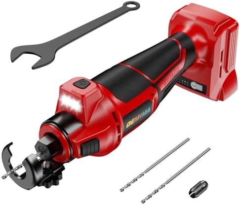 Cordless Drywall Cut-Out Tool Compatible with Milwaukee 18V Battery, 3 Speed Adjustable Brushless Rotary Saw with Up to 30000 RPM, Compact Spiral Saw Kit for Wood,Drywall,Tiles,plastic (Tool Only)