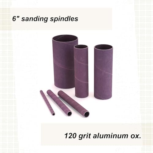 Assorted 6" Sanding Spindles 120G 6Pk