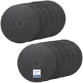 HUAALIUCHE Floor Sanding Disc Cloth-Backed Silicon Carbide，17" x 2" Holes for Concrete, Stone, 36 Grit, 12-Pack