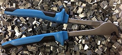 RNL RabbitNippLes J-Clip Pliers + 2 LBS J-Clips, Comfort Blue Handle
