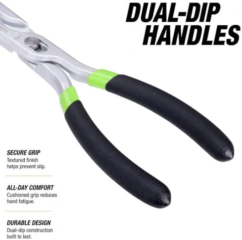 OEMTOOLS 25213 Slip-Joint Electrical Disconnect Pliers for Fuel Lines | Fuel Line Disconnect Tool w/ Inline & Bypass Tips, Automotive Electrical Disconnect Pliers w/ Comfort Grips, Knurled Tips