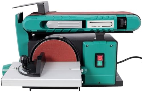 Belt Disc Sander Combo, 4 x 36 Inch Belt & 6 Inch Disc Sander, 0-90° Adjustable Belt, Quick Belt Tension Release, Benchtop Belt Sander for Woodworking, Metalworking & DIY