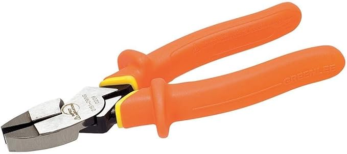 Greenlee 0151-09-INS 9-Inch Insulated Side-cutting Pliers , Orange