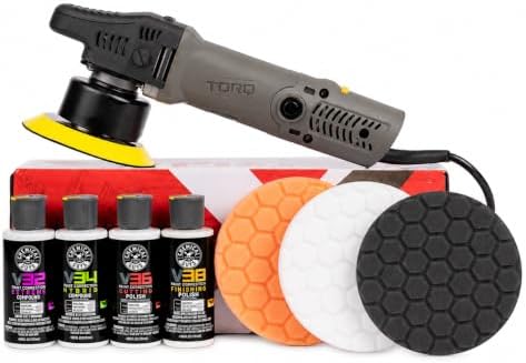 Chemical Guys, TORQX Random Orbital Polisher Kit, 800W Motor, 9-Piece