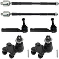 TRQ Front Steering & Suspension Kit Ball Joint Sway Bar Stabilizer Link Tie