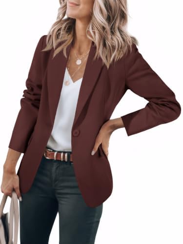 Cicy Bell Womens Casual Blazers Long Sleeve Work Office Suit Jackets Blazer