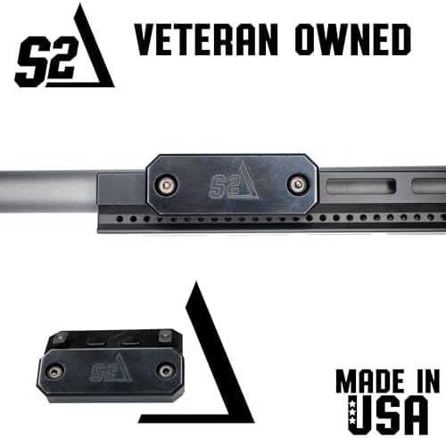 S2Delta- M-LOK Weight Set - Made in USA with Nitride Coated Carbon Steel-12 Oz, External Forend Fit for Enhanced Shooting Stability - Customizable Recoil Mitigation System