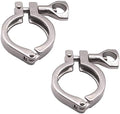 DERNORD Stainless Steel 304 Single Pin Heavy Duty Tri Clamp with Wing Nut for Ferrule TC 1.5'' (Pack of 2)