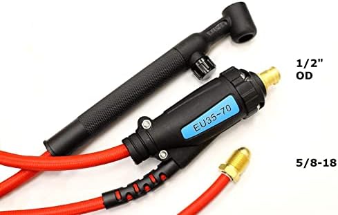 NOVA TIG Kit compatible with Lincoln Power MIG 210 MP Welder K3963-1 Accessory Kit with torch (12.5 ft)