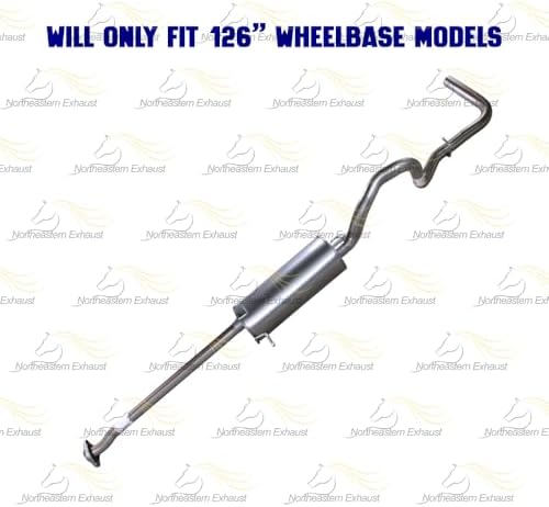 Northeastern Exhaust | Stainless Steel Exhaust Intermediate Pipe, Muffler & Tail Pipe Exhaust System Kit Compatible for Ford Ranger 2004-2008 3.0L | Free Gasket and Clamps Included