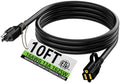 HUANCHAIN Indoor Outdoor Black Extension Cord 10 FT Waterproof 16/3 Gauge