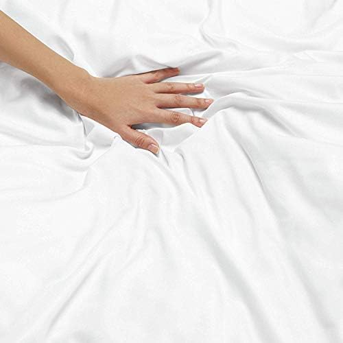 JS Sanders Affordable Microfiber 6 PC Bed Sheet Set - King Size, Bright White