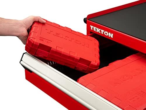 TEKTON 3/8 Inch Drive Impact Socket Set, 19-Piece | SID91307 | (6 - 24 mm), Deep, 12-Point, Case