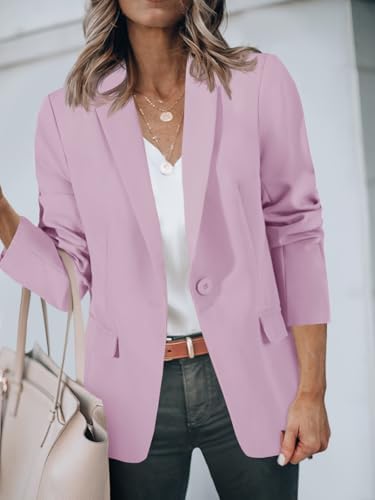 Cicy Bell Womens Casual Blazers Long Sleeve Work Office Suit Jackets Blazer