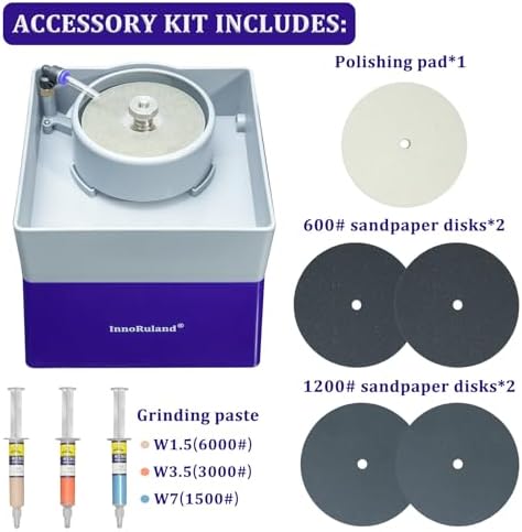 4” Flat Grinding Machine Stone Rock Polisher, Grinder, Shaper Shaping and Polishing Tools, Mineral Rock Polishing Machines, Grinding Machines