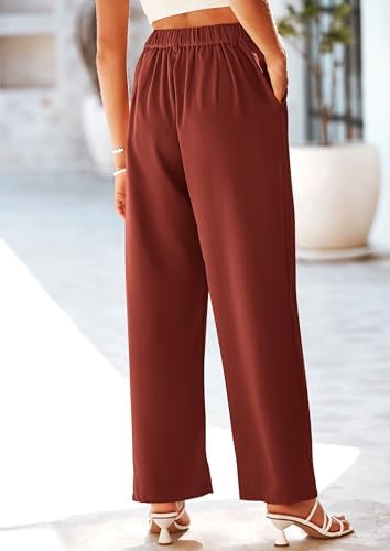 PRETTYGARDEN Women's Flowy Wide Leg Dress Pants