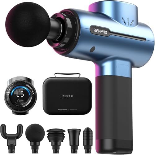 RENPHO Active Massage Gun, Deep Tissue Percussion Back Massager