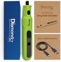 Diamondg Micro Dog Nail Grinder - Quiet Sound with LED Light, Green